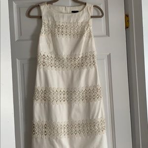 Ann Taylor White Shift Dress